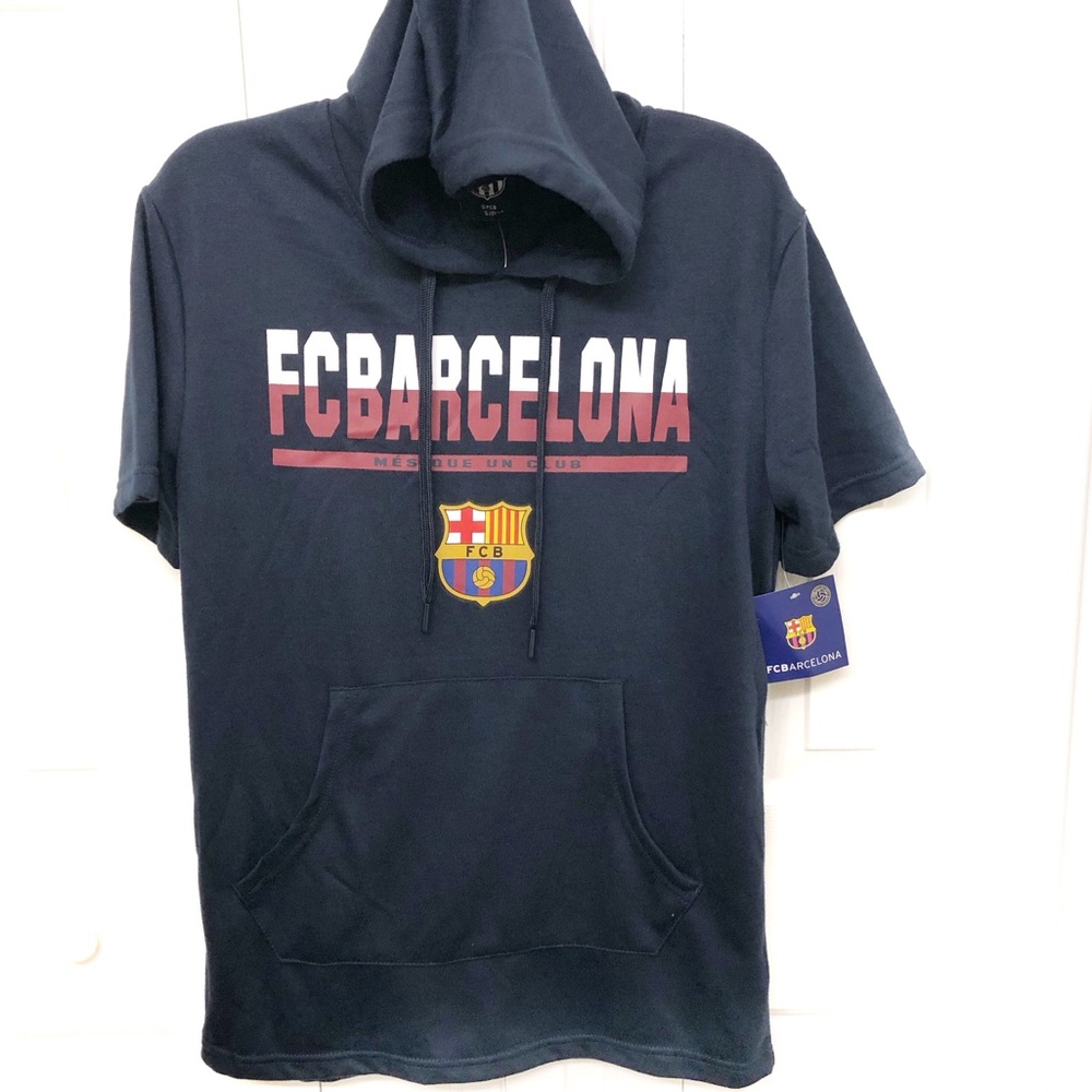 FCBarcelona Hoodie short sleeves Sz S